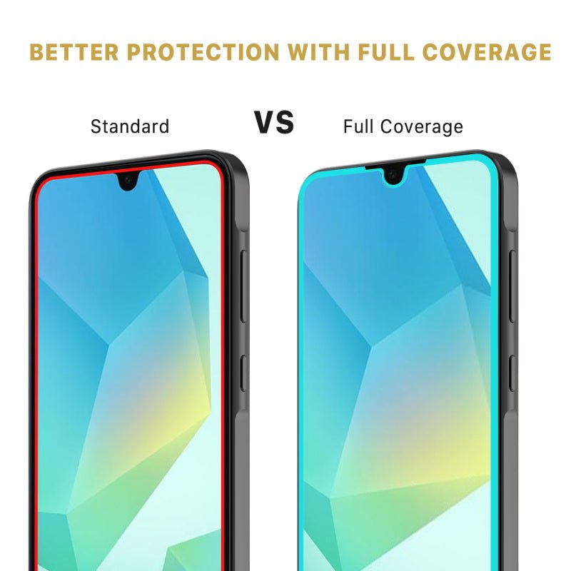 MyBat Pro Full Coverage Tempered Glass Screen Protector for Samsung Galaxy A16 5G - Black
