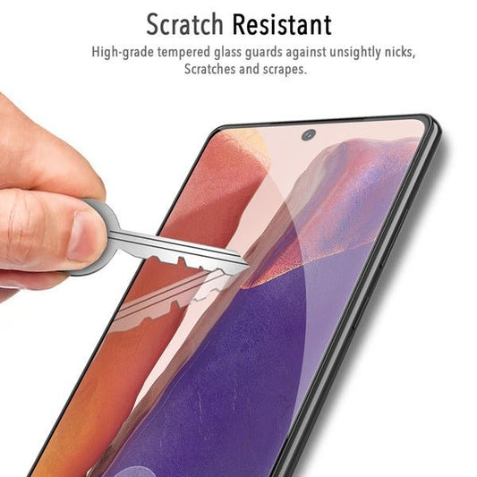 MyBat Pro Full Coverage Tempered Glass Screen Protector w/ Fingerprint Unlock for Samsung Galaxy Note 20 - Clear