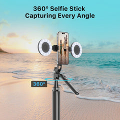 MyBat Pro HaloPod Tripod Selfie Stick with Two Ring Light & Balance HandleMyBat Pro