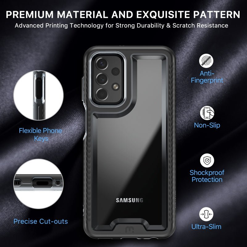MyBat Pro Lux Series Case with Tempered Glass for Samsung Galaxy A23 5G - Rose Gold