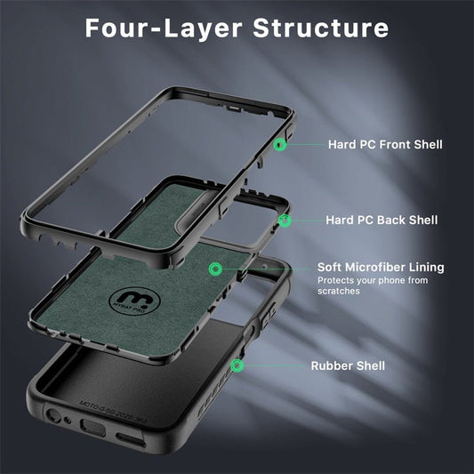 MyBat Pro Maverick Series Case w/ Holster for Motorola Moto G 5G (2025) - BlackMybat Pro