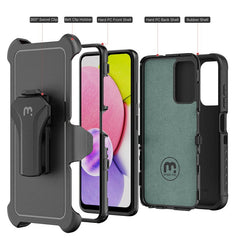 MyBat Pro Maverick Series Case w/ Holster for Samsung Galaxy A037U / A03S - Black