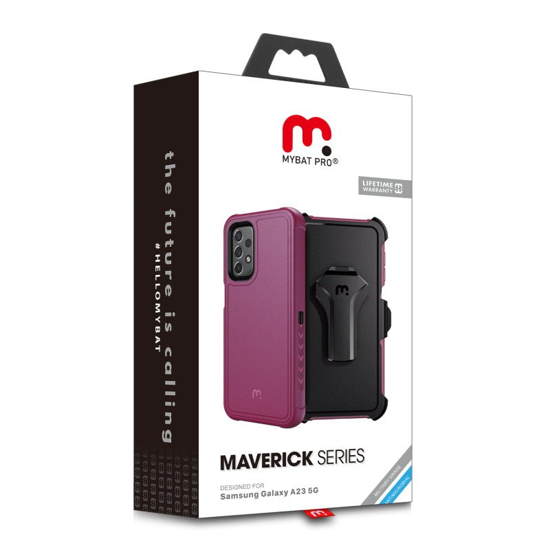 MyBat Pro Maverick Series Case w/ Holster for Samsung Galaxy A23 5G - Black
