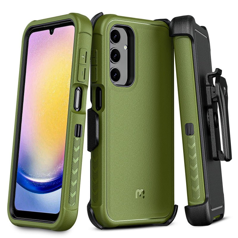MyBat Pro Maverick Series Case w/ Holster for Samsung Galaxy A25 5G - Blue