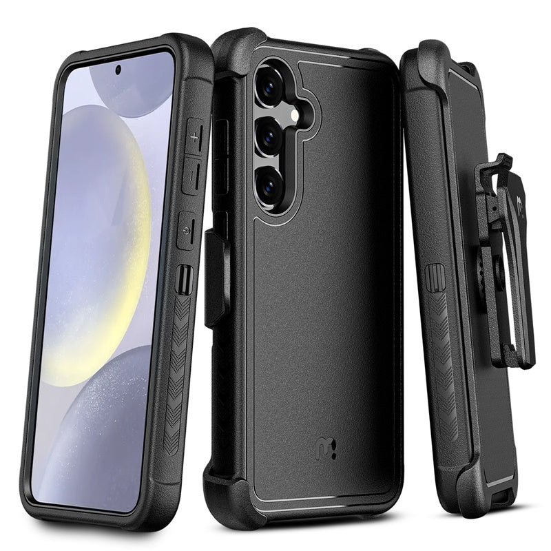 MyBat Pro Maverick Series Case w/ Holster for Samsung Galaxy S24 Plus - Blue