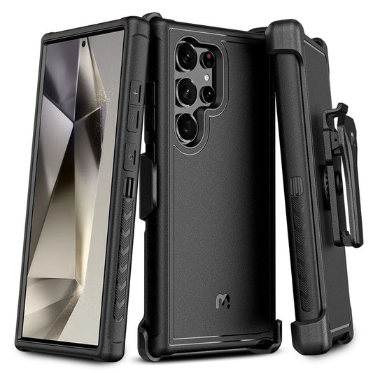 MyBat Pro Maverick Series Case w/ Holster for Samsung Galaxy S24 Ultra - Army Green
