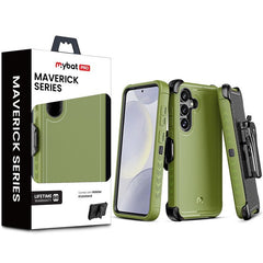 MyBat Pro Maverick Series Case w/ Holster for Samsung Galaxy S25 Plus - Army Green
