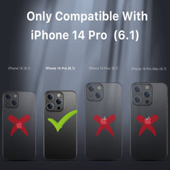 MyBat Pro Maverick Series MagSafe Case w/ Holster and Tempered Glass for Apple iPhone 14 Pro (6.1)iPhone 14 Pro