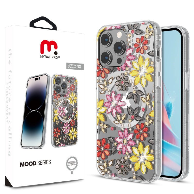 MyBat Pro Mood Series MagSafe Case (with Diamonds) for Apple iPhone 15 Pro (6.1)iPhone 15 Pro