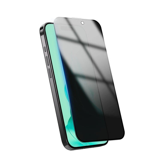 MyBat Pro Privacy Full Coverage Tempered Glass Screen Protector w/ Installation Tray for Apple iPhone 15 (6.1)iPhone 15