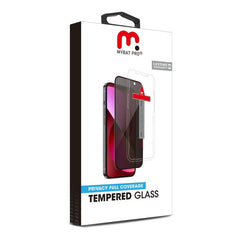 MyBat Pro Privacy Full Coverage Tempered Glass Screen Protector w/ Installation Tray for Apple iPhone 15 Pro Max (6.7)iPhone 15 Pro Max