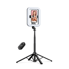 MyBat Pro Selfie Ring Light with 72" Tripod Stand - Extendable Selfie Stick with Light for Phone, Live Streaming, Makeup, Travel, Gaming, Video, Includes Phone Holder& USB - C Powered - 1 - Year WarrantyMyBat Pro