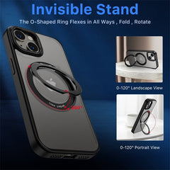 MyBat Pro Shade Series Case w/ MagSafe 360° Ring Stand for Apple iPhone 15 Plus (6.7)iPhone 15 Plus