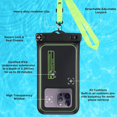 MyBat Pro Universal Floating Waterproof Phone Pouch (2pcs) - Black - MyBat Pro
