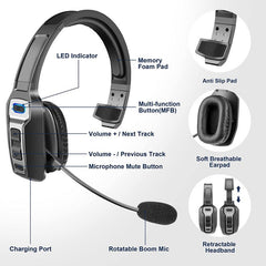 MyBat Pro WorkFlow Bluetooth Headset with Noise Cancelling Microphone - MyBat Pro