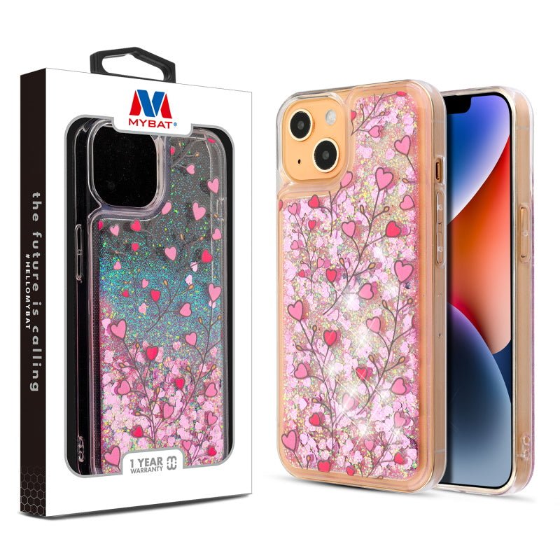 MyBat Quicksand Glitter Hybrid Protector Cover for Apple iPhone 16e / 14 / 13