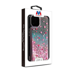 MyBat Quicksand Glitter Hybrid Protector Cover for Apple iPhone 16e / 14 / 13