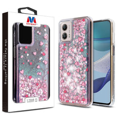 MyBat Quicksand Glitter Hybrid Protector Cover for Motorola Moto G 5G (2023) - Seashells