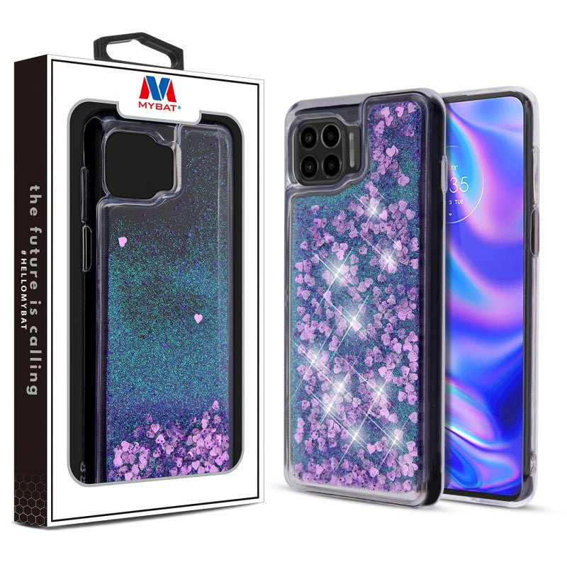 MyBat Quicksand Glitter Hybrid Protector Cover for Motorola Moto One 5GMoto One 5G