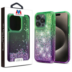 MyBat Quicksand Glitter with Diamonds Protector Cover for Apple iPhone 15 Pro Max (6.7)iPhone 15 Pro Max