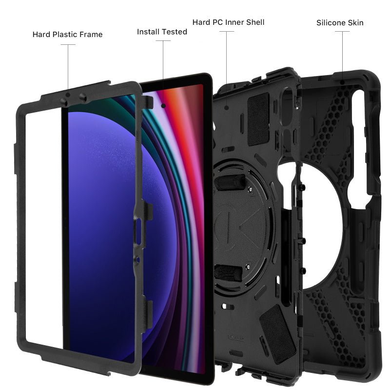 MyBat Rotatable Stand Protector Case (with Wristband) for Samsung Galaxy Tab S9Galaxy Tab S9