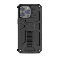 MyBat Pro Sturdy Hybrid Protector Cover (with Stand) for Apple iPhone 14 Pro (6.1) - Black / BlackiPhone 14 Pro