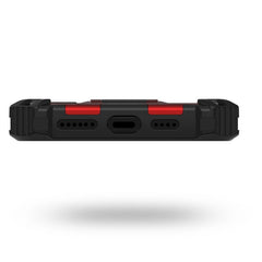 MyBat Sturdy Hybrid Protector Cover (with Stand) for Apple iPhone 16 Pro Max - Red / Black - MyBat Pro