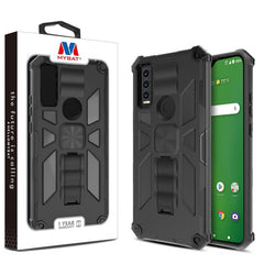 MyBat Pro Sturdy Hybrid Protector Cover (with Stand) for Cricket Ovation 3 / At&t Motivate MaxMyBat Pro