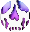 skullcap silver purple