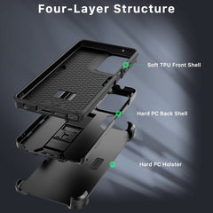 SYB Reflex Series Case with Holster for Motorola Moto G Stylus 5G (2024) - Black