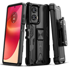 SYB Reflex Series Case with Holster for Motorola Moto G Stylus 5G (2024) - Black
