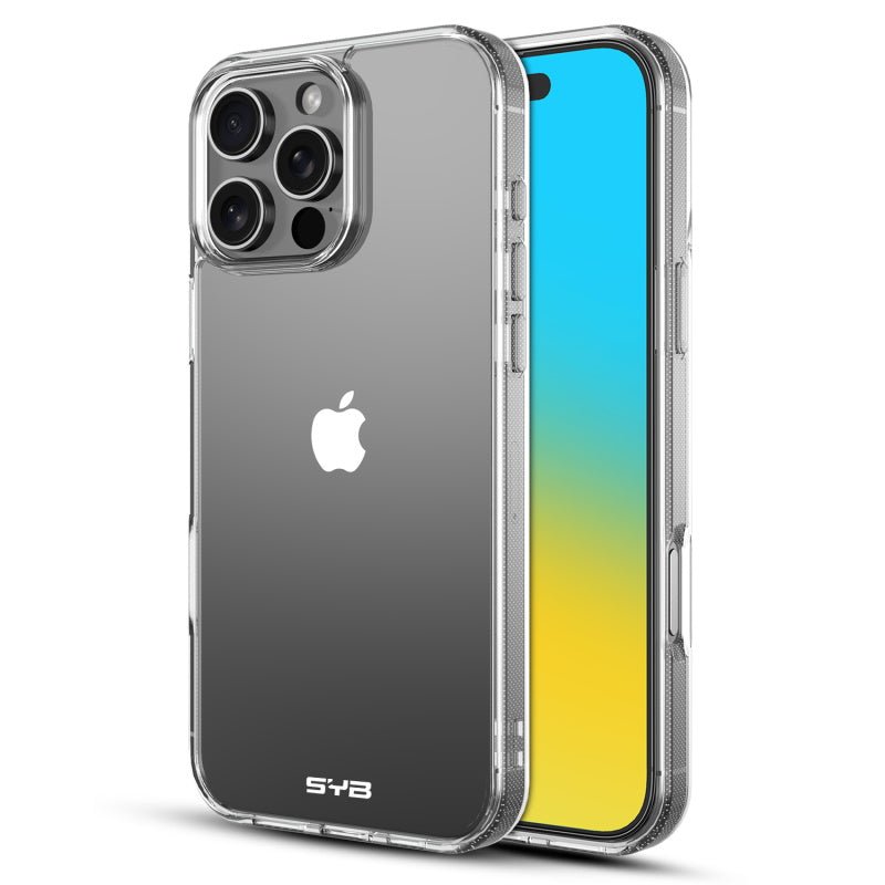 SYB Sturdy Gummy Cover for Apple iPhone 16 Pro Max - Highly Transparent Clear / Transparent Clear