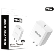 SYB USB - C Wall Charger (20W) - White - MyBat Pro