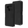 Black Smooth Element Wallet Case with Magnetic Closure Strap for LG K51 and Reflect.