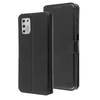 Black Smooth Element Wallet Case with Magnetic Closure Strap for Motorola Moto G Stylus (2021).