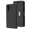 Black Sleek Xtra Wallet Case With Magnetic Closure Strap for Samsung Galaxy Note 10.