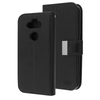 Black Sleek Xtra Wallet Case With Magnetic Closure Strap for LG K31, Aristo 5, Tribute Monarch.
