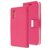 Hot Pink Sleek Xtra Wallet Case With Magnetic Closure Strap for Samsung Galaxy Note 10.