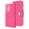 Hot Pink Sleek Xtra Wallet Case With Magnetic Closure Strap for Samsung Galaxy S21 Ultra.