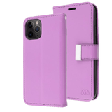 Light Purple Sleek Xtra Wallet Case With Magnetic Closure Strap for Apple iPhone 11.