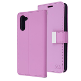 Light Purple Sleek Xtra Wallet Case With Magnetic Closure Strap for Samsung Galaxy Note 10.