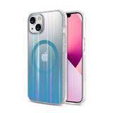 Gradient Holographic Sea Blue iPhone 13 Transparent Mood MagSafe Series Case. SKU - MIP13CSFSST003 UPC - 885126696944