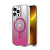 Dark Gradient Pink Holographic Mood Series Apple iPhone 13 Pro MagSafe Case. SKU - MIP13PCSFSST004 UPC - 885126696982
