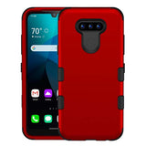 Tuff Series Red Case With Grip Support for LG Harmony 4