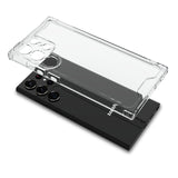 MyBat Sturdy Gummy Cover for Samsung Galaxy S23 Ultra - Highly Transparent Clear / Transparent Clear