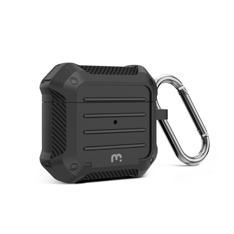 Airpods Pro Rugged Armor Estuche Negro Mate - Shop