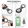 How to install AirTag Case. First you open the clasp and insert Airtag then you close the clasp, after that attach the keychain hook to your targeted item.