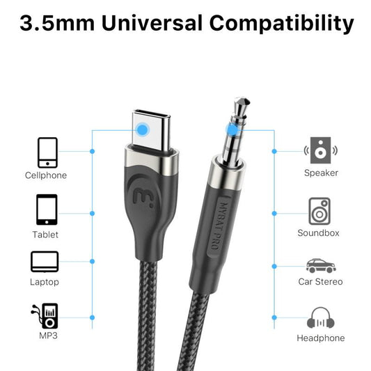 USB - C to 3.5mm Male Audio ConnectorMyBat Pro