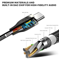 USB - C to 3.5mm Male Audio ConnectorMyBat Pro