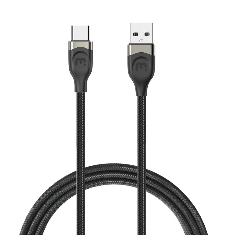 USB - A to USB - C Adapter Braided Quick Charging Cable (4FT)